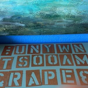 46 Brown Letter / Number Stencils